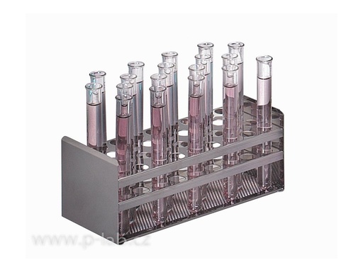 [lab-ks345] Test tube racks stainless steel for SAP, JBN, JBA and SBB baths for 19mm tubes