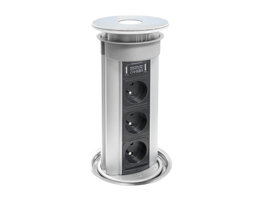 [lab-ks272] SBR-1 Plug-in block el. socket with blue LED indication